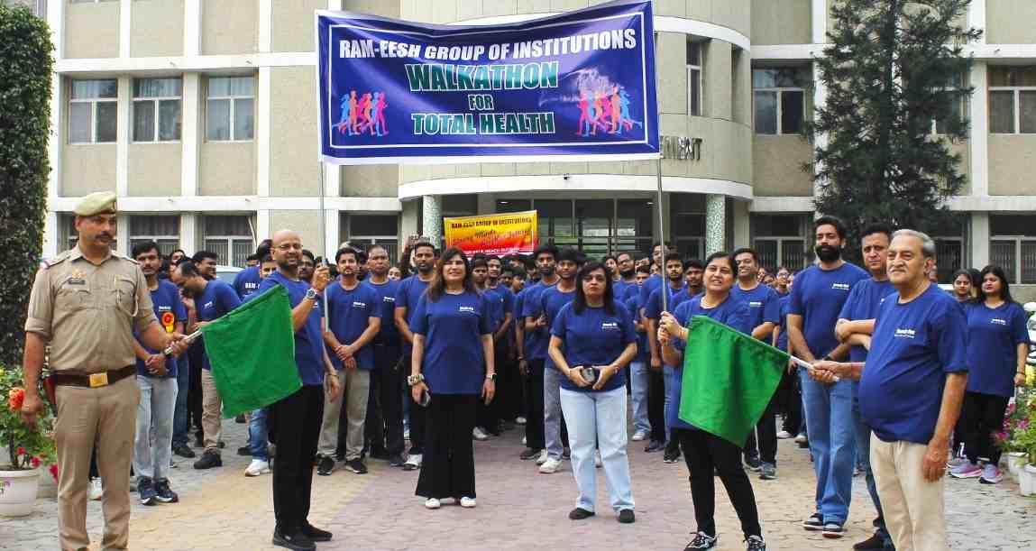 Ram-Ish Group of Institutions organised a walk to raise awareness about mental health.