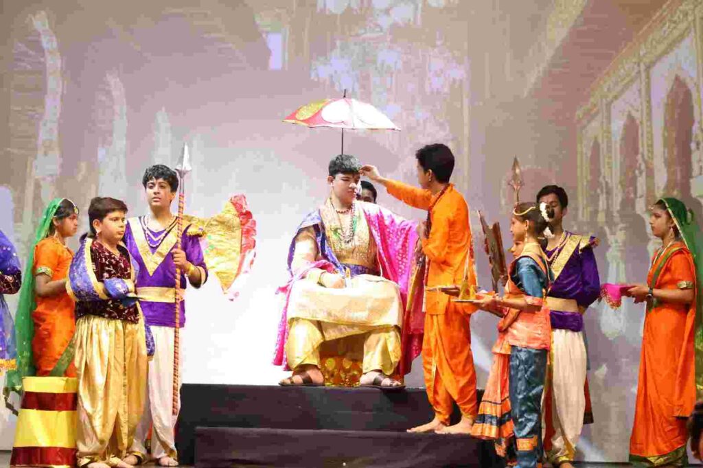 The annual awards ceremony at Father Agnel School was moved by the play "Emperor Ashoka." - The play's transformation of Emperor Ashoka's heart after the Kalinga War conveyed a message of compassion and dharma.