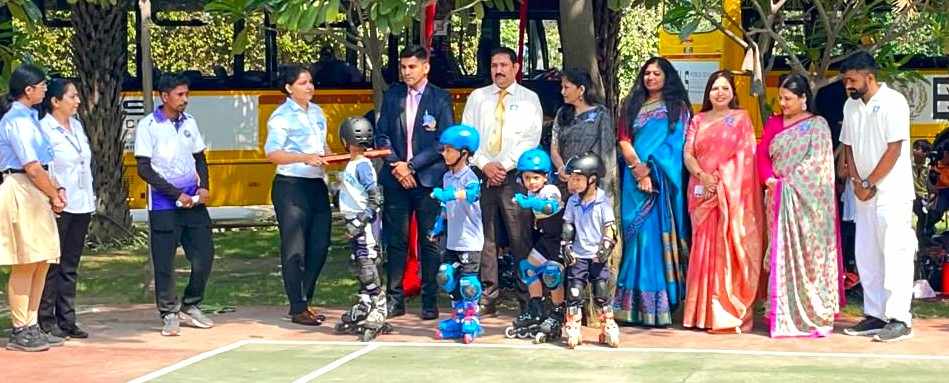 BLS Inter School Roller Skating Championship inaugurated, participating skaters gave excellent performance