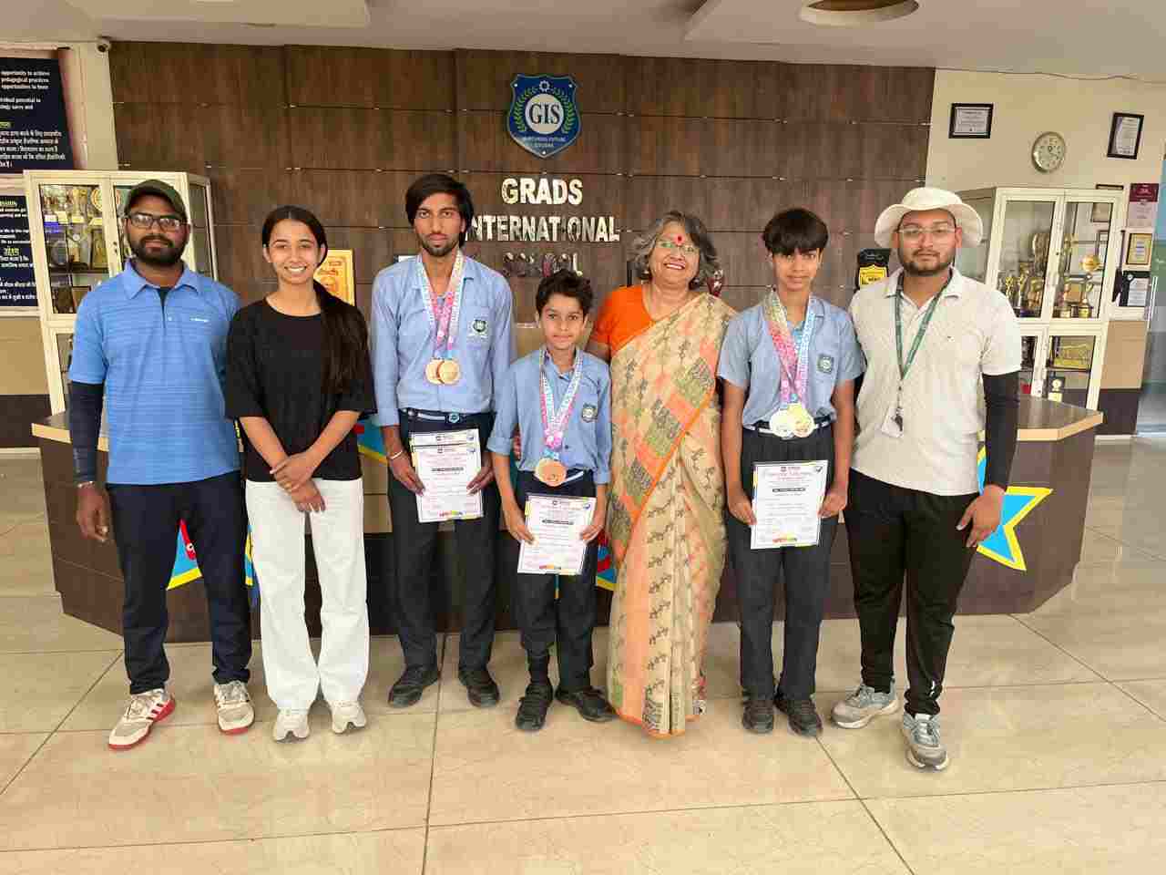 Students of Grades International School Win Medals at Athletics Championship