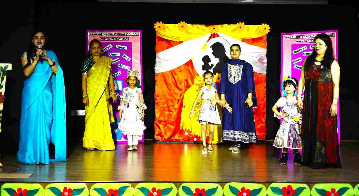 Mother's Day celebrations were organised at Sparsh International School; children walked the ramp with their mothers.
