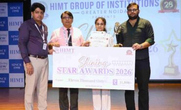 HIMT Group of Institutions felicitated meritorious students with cash prizes and scholarships at the “Shining Star Awards-2026”