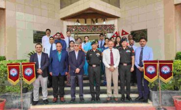 Encourages students at “Gyanodya” Orientation at Army Institute of Management and Technology, Greater Noida
