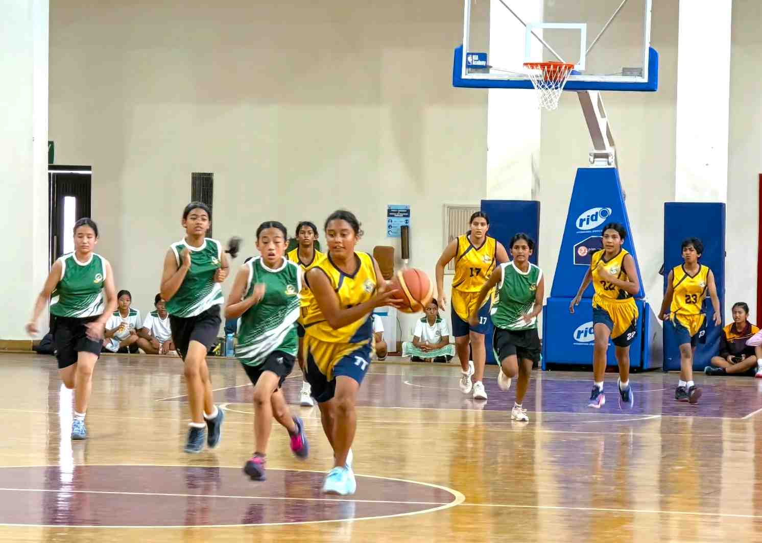 Exciting matches were held in the CISCE National Level Basketball Competition held at St. Joseph's School.
