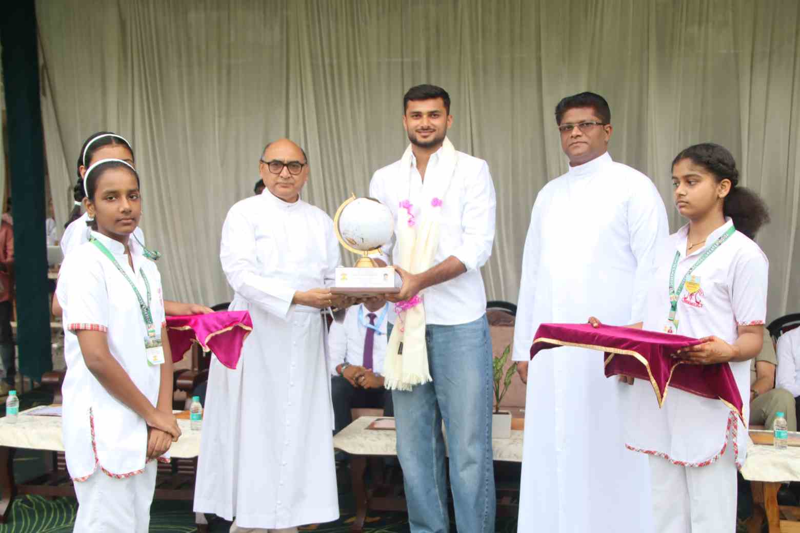 Players from across the country participated in the CISCE National Basketball Championship at St. Joseph's School. The competition began with a colorful cultural program.