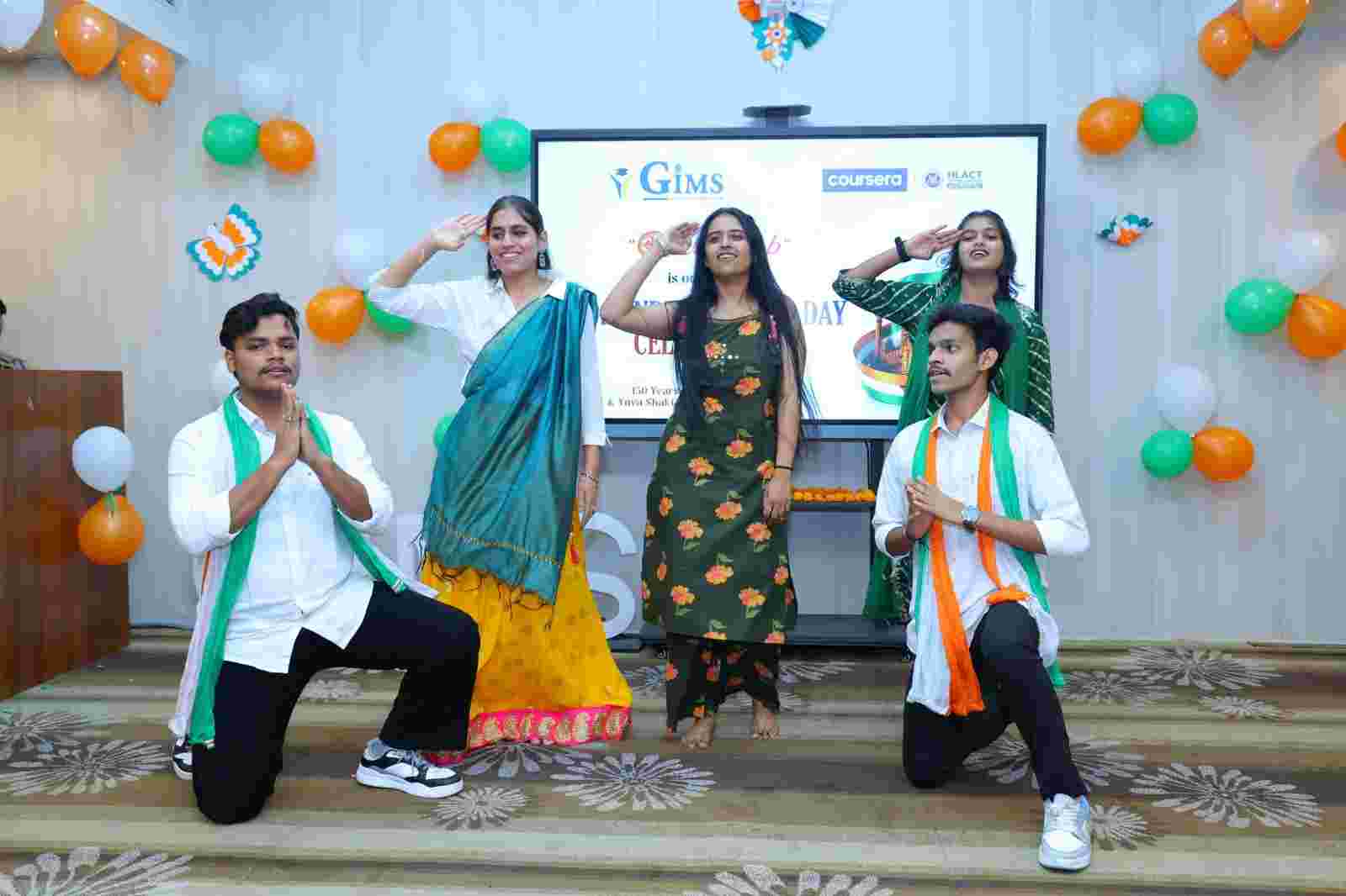A grand celebration was organised at GNIOT Institute of Management Studies on the occasion of 80th Independence Day.
