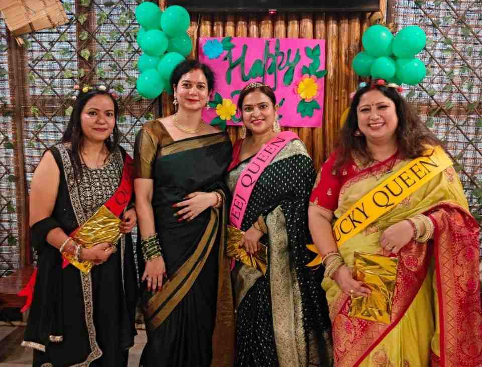 Teej festival was celebrated with great enthusiasm by the women in Gaur City.