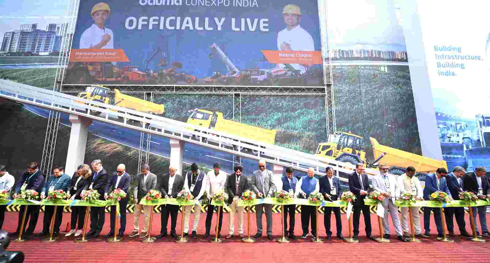 Bauma Conexpo India 2026 launched in Greater Noida. बाउमा कॉनएक्सपो इंडिया 2026 का ग्रेटर नोएडा में हुआ शुभारम्भ