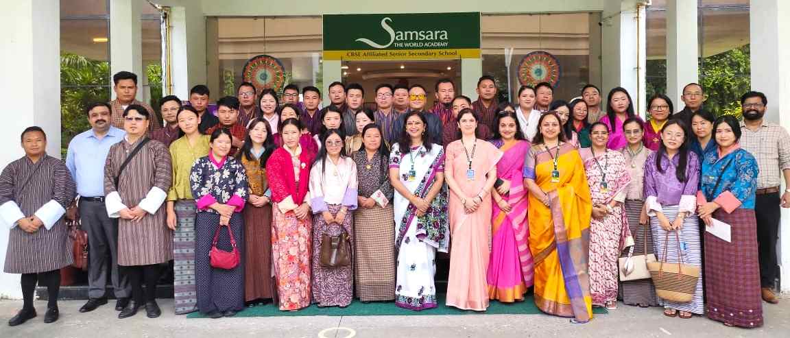 A 40-member delegation from Bhutan made an educational visit to Samsara Vidyalaya.