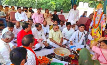 Preparations for Shri Dharmik Ramlila-2026 begin with the Bhoomi Pujan; Ramlila will be staged on a grand 350-foot stage.