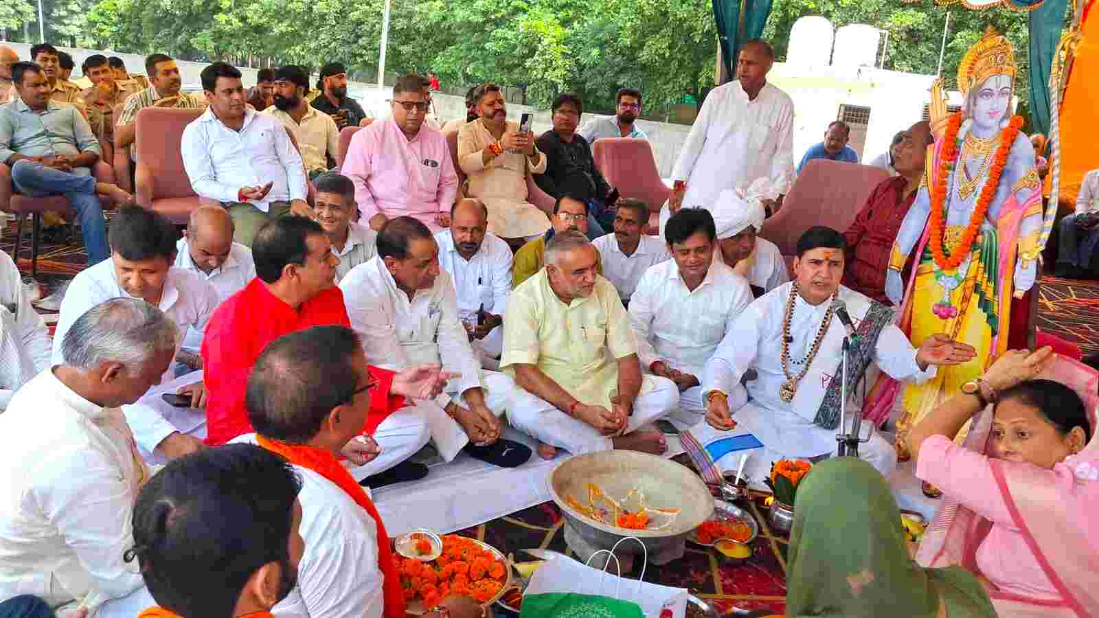 Preparations for Shri Dharmik Ramlila-2026 begin with the Bhoomi Pujan; Ramlila will be staged on a grand 350-foot stage.