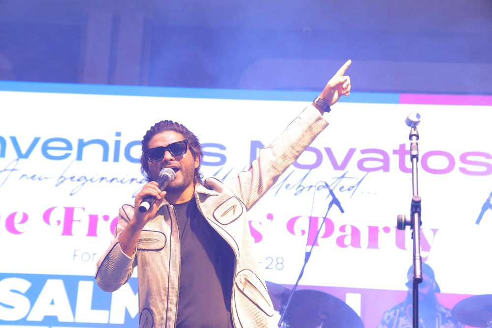 GIMS organised a grand freshers party, Salman Ali's live performance enthralled the audience.