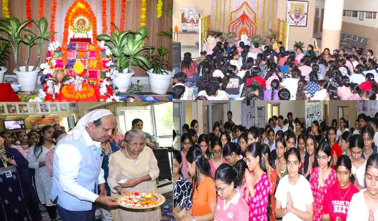 Kailash Institute of Nursing and Paramedical Sciences celebrated Ganesh Chaturthi with great enthusiasm and fervor.