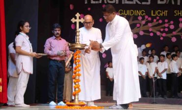 Dr. Sarvepalli Radhakrishnan's birthday was celebrated with great pomp as Teacher's Day in St. Joseph School...Children gave presentation.