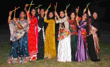 Dandiya festival celebrated with great enthusiasm at Kailash Institute of Nursing and Paramedical Sciences, Knowledge Park.