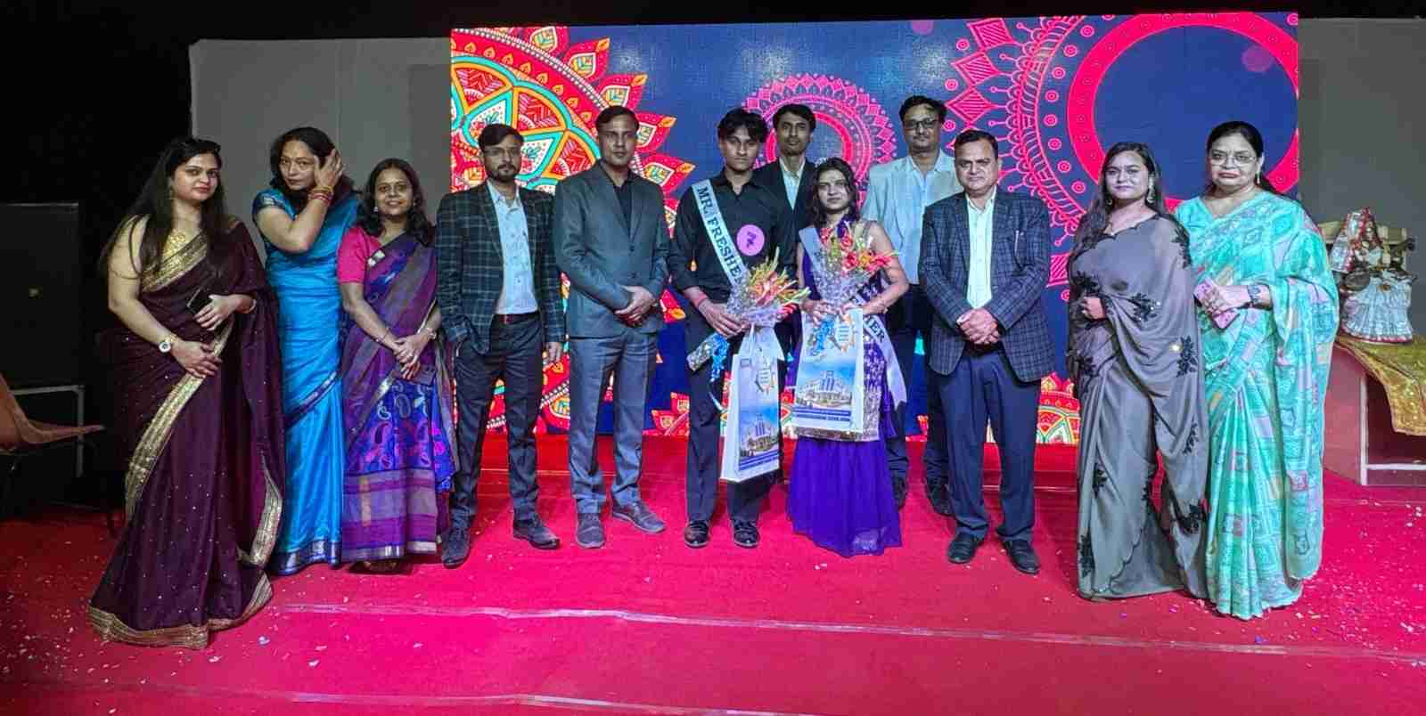 RBMI Greater Noida organised a grand freshers party, Anshika and Yash were crowned Miss and Mr. Freshers.