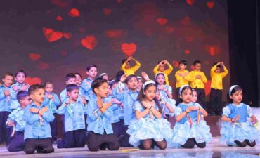 The little children enthralled the audience with their performances at the annual day function held at St. Joseph's School.