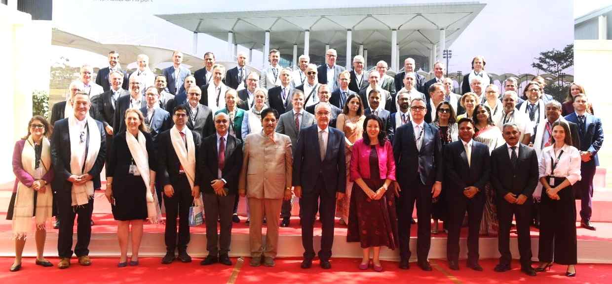 Swiss Confederation President Guy Parmelin arrives at Noida International Airport, inspects modern facilities