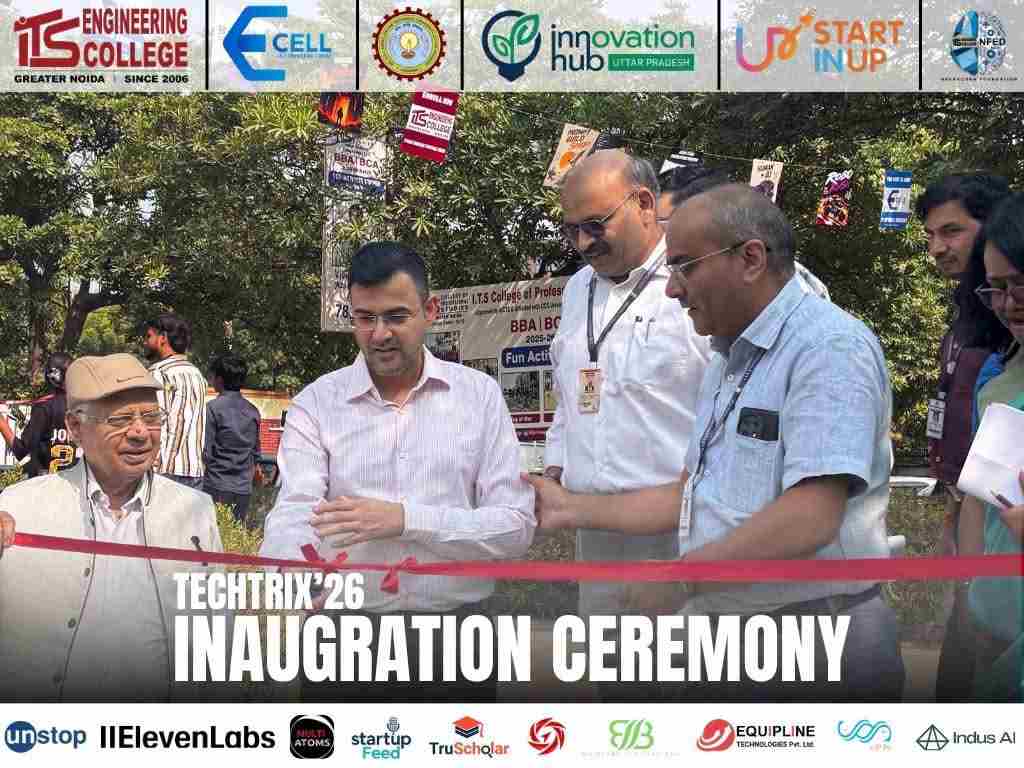 Tectrix'26 inaugurated with great fanfare at ITS Engineering College, 1,700 students participated in the technical festival with 620 teams.